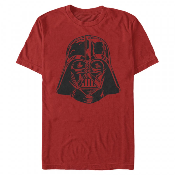 Star Wars - Darth Vader Face - Men's T-Shirt - Red - Front