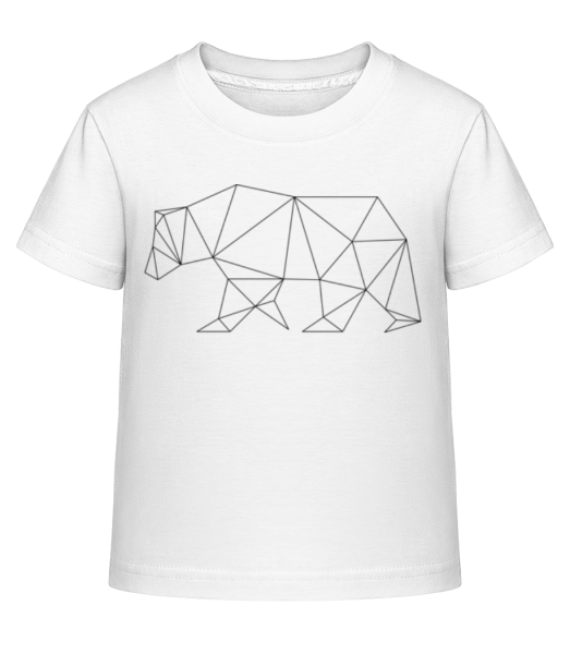 Polygon Bear - Kid's Shirtinator T-Shirt - White - Front