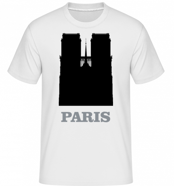 Paris Skyline -  Shirtinator Men's T-Shirt - White - Vorn
