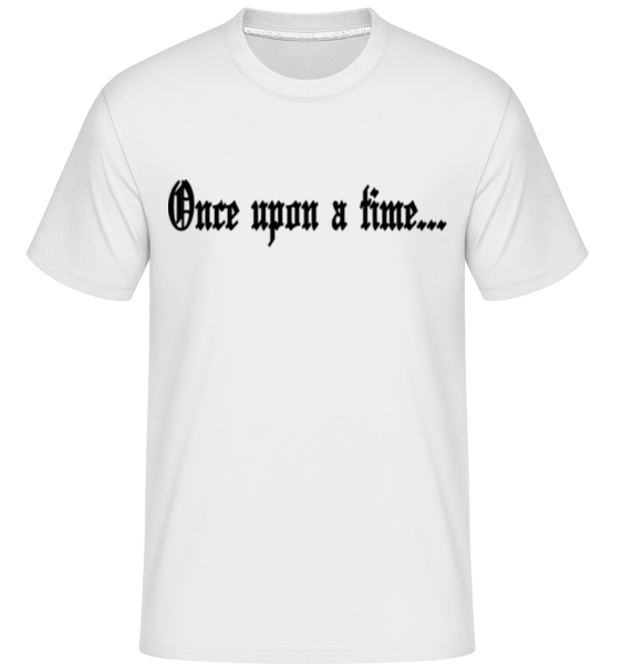 Once Upon A Time -  Shirtinator Men's T-Shirt - White - Front