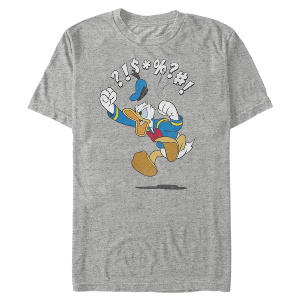 Disney Classics - Mickey Mouse - Donald Duck Jump - Men's T-Shirt - Heather grey - Front