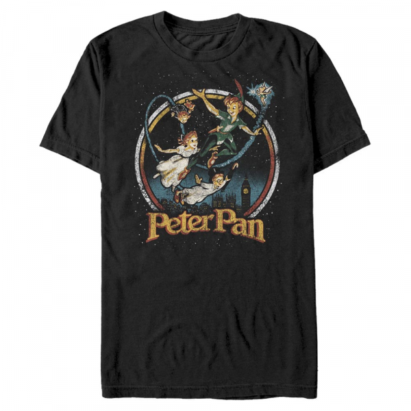 Disney - Peter Pan - Skupina London Flyin - Men's T-Shirt - Black - Front