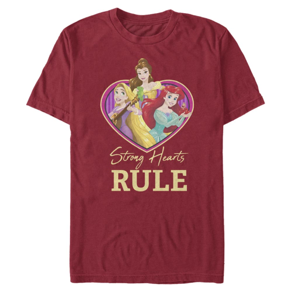 Disney Princesses - Skupina Strong Hearts Rule - Men's T-Shirt - Cherry - Front