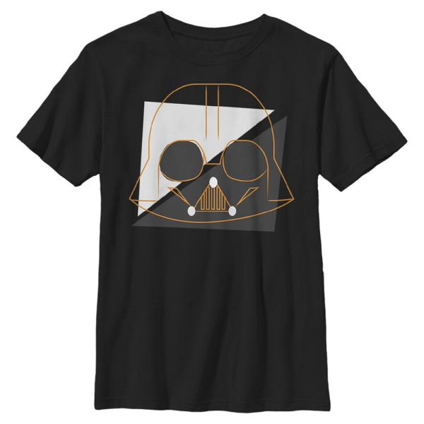 Star Wars - Darth Vader Spooky Vader Lines - Kids T-Shirt - Black - Front