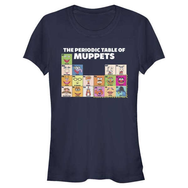 Disney Classics - Muppets - Skupina Periodic Table Of - Women's T-Shirt - Navy - Front