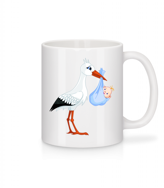 Stork Brings Baby - Mug - White - Vorn