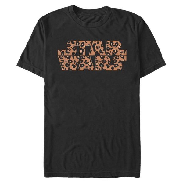 Star Wars - Logo Cheetah Fill - Men's T-Shirt - Black - Front