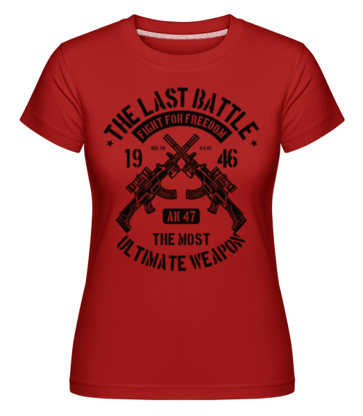 The Last Battle -  Shirtinator Women's T-Shirt - Red - Front