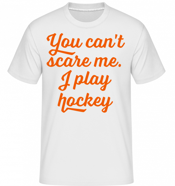 I Play Hockey -  Shirtinator Men's T-Shirt - White - Vorn