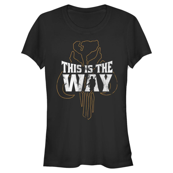 Star Wars - The Mandalorian - Text Way - Women's T-Shirt - Black - Front