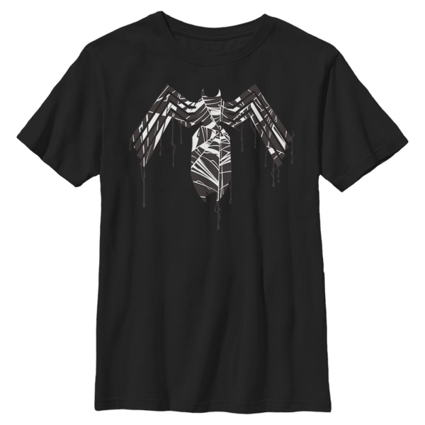 Marvel - Spider-Man - Spider-Man Venom Dripping Logo - Kids T-Shirt - Black - Front