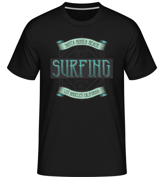 Best Surfing -  Shirtinator Men's T-Shirt - Black - Front