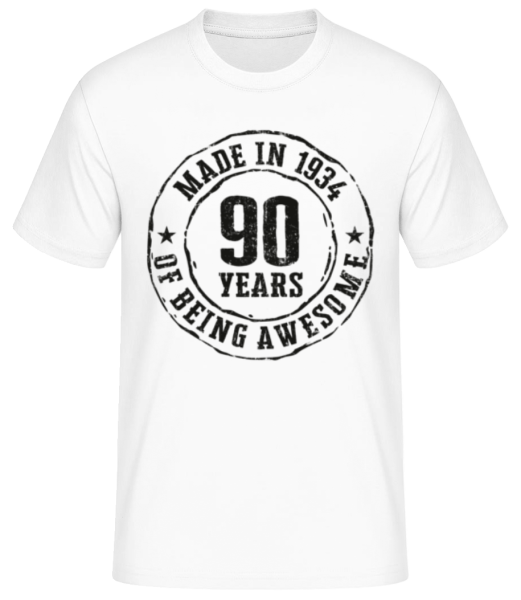 Made In 1934 - Men's Basic T-Shirt - White - Front