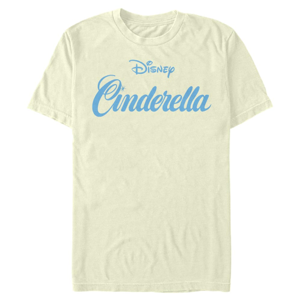Disney - Cinderella - Logo - Men's T-Shirt - Cream - Front