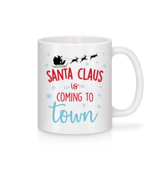 Santa Claus Is Coming To Town - Mug - White - Front