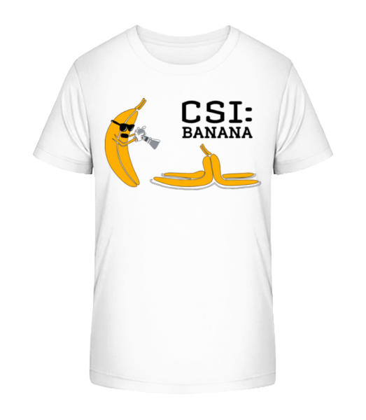CSI Banana - Kid's Bio T-Shirt Stanley Stella - White - Front