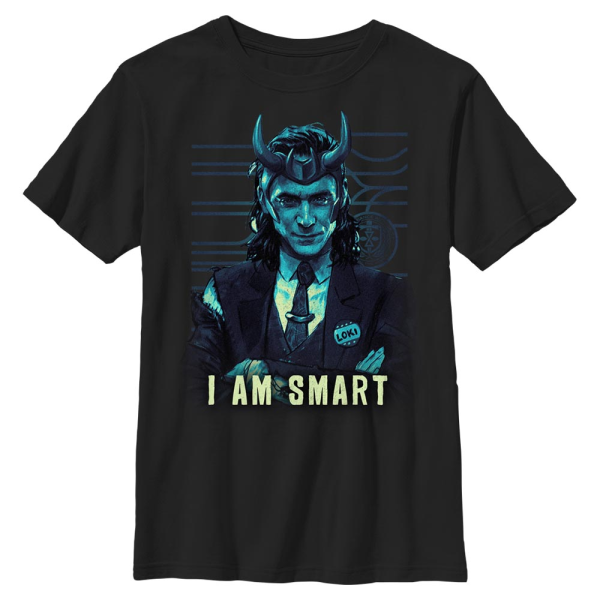 Marvel - Loki - Loki I Am Smart - Kids T-Shirt - Black - Front