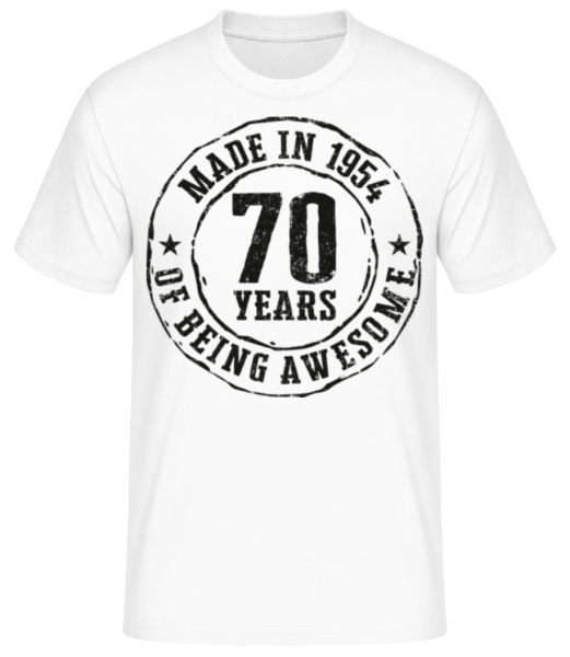 Made In 1954 - Men's Basic T-Shirt - White - Front