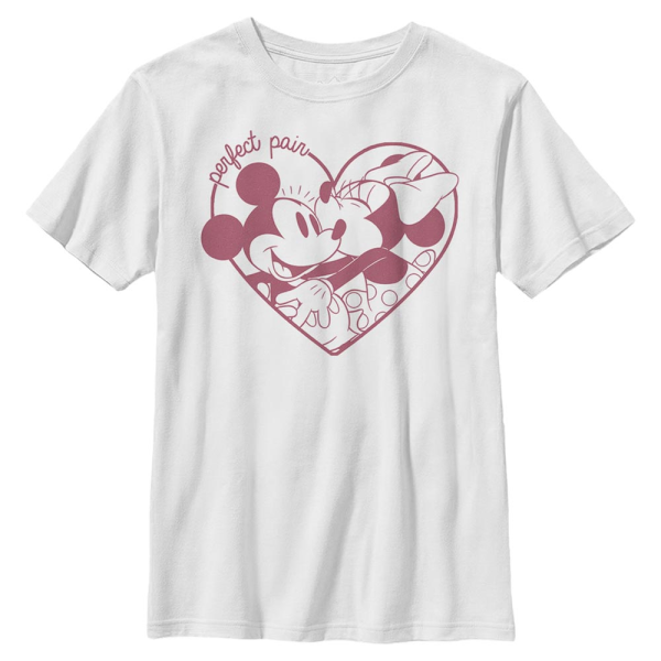 Disney - Mickey Mouse - Mickey & Minnie Perfect Pair - Kids T-Shirt - White - Front