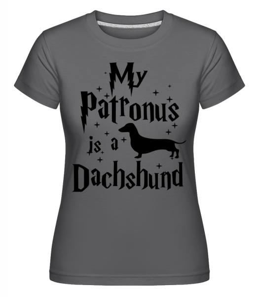 My Patronus Is A Dachshund -  Shirtinator Women's T-Shirt - Anthracite - Vorn