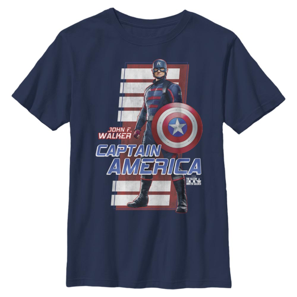 Marvel - The Falcon and the Winter Soldier - John F. Walker Some Otherguy - Kids T-Shirt - Navy - Front
