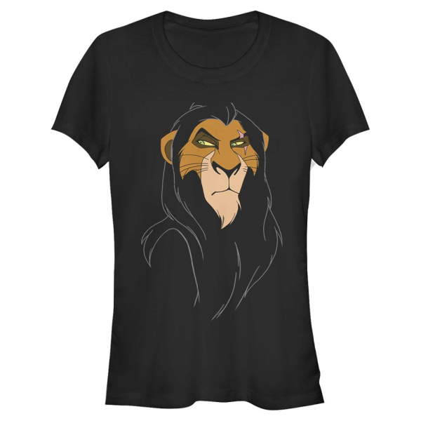 Disney - The Lion King - Scar Big Face - Women's T-Shirt - Black - Front