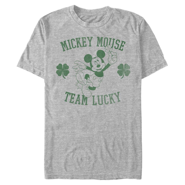 Disney Classics - Mickey Mouse - Mickey & přátelé Team Lucky - Men's T-Shirt - Heather grey - Front
