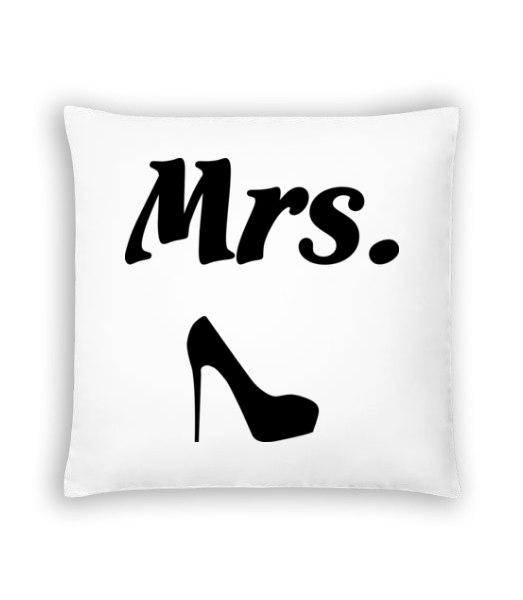 Mrs. Wedding - Cushion - White - Front