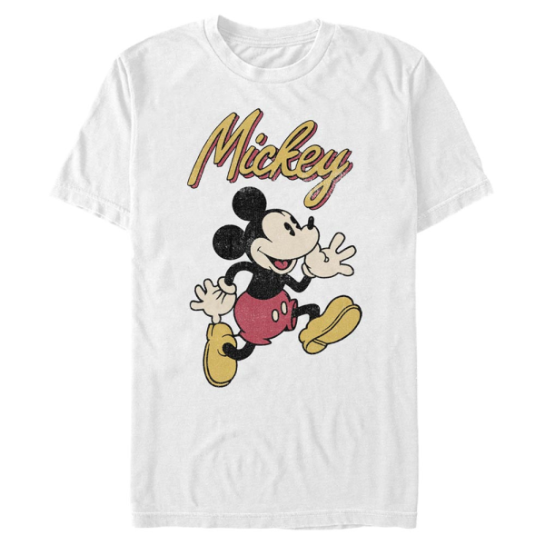 Disney Classics - Mickey Mouse - Mickey Mouse Vintage Mickey - Men's T-Shirt - White - Front