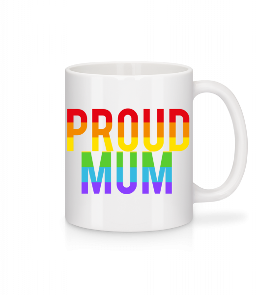 Proud Mum Rainbow - Mug - White - Vorn