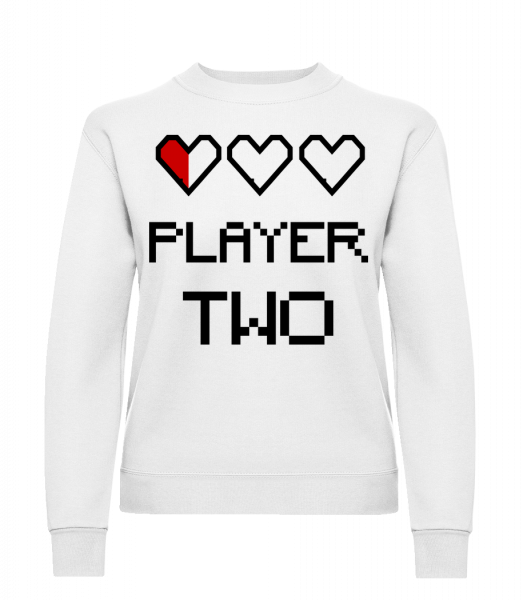 Player Two - Women's Sweatshirt - White - Vorn