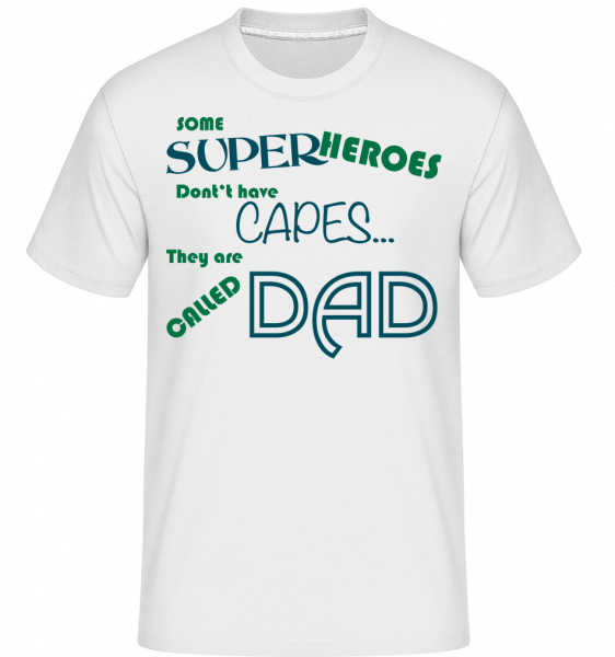 Superhero Dad -  Shirtinator Men's T-Shirt - White - Vorn