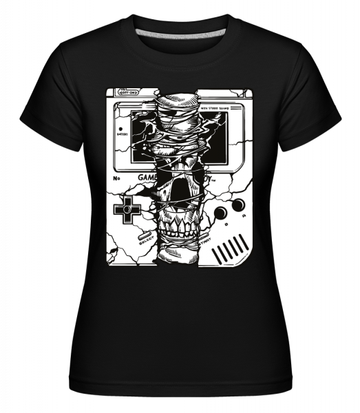 Gameboy Skull -  Shirtinator Women's T-Shirt - Black - Vorn