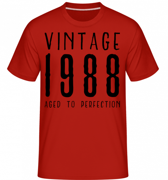 Vintage 1988 Aged To Perfection -  Shirtinator Men's T-Shirt - Red - Vorn