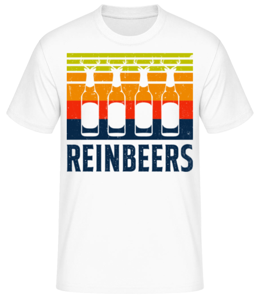 Reinbeers - Men's Basic T-Shirt - White - Front