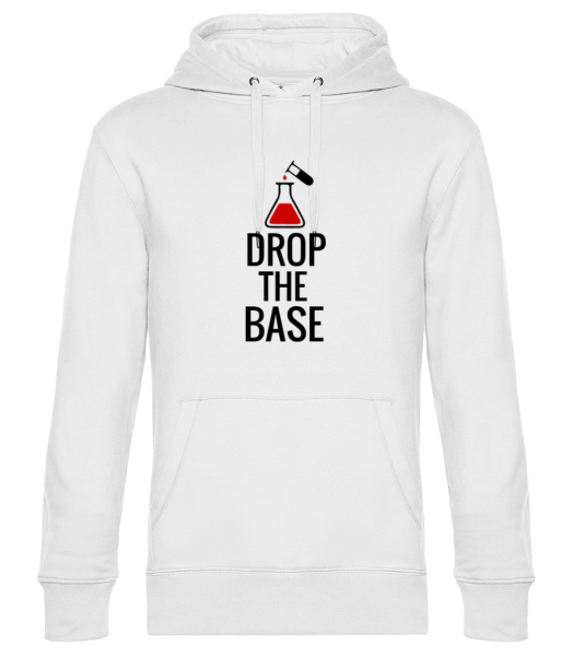 Drop The Base - Unisex Premium Hoodie - White - Front