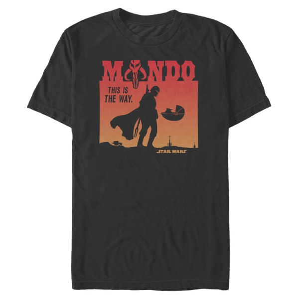 Star Wars - The Mandalorian - Mandalorian High Noon - Men's T-Shirt - Black - Front