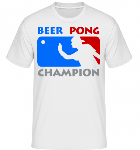 Beer Pong Champion -  Shirtinator Men's T-Shirt - White - Vorn