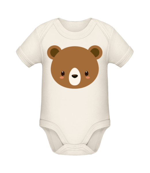 Bear Comic - Organic Baby Body - Cream - Front