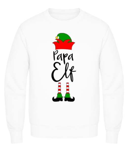 Papa Elf - Men's Sweatshirt - White - Front