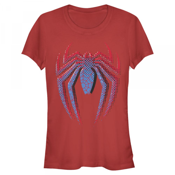 Marvel - Spider-Man - Spider-Man Layered Logo - Women's T-Shirt - Red - Front