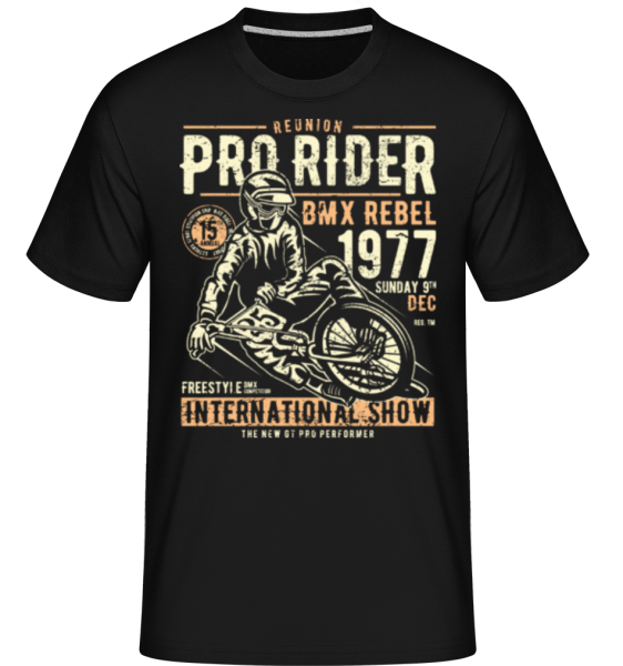 Pro Rider -  Shirtinator Men's T-Shirt - Black - Front
