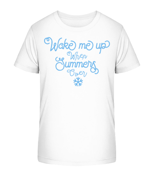 Wake Me Up Summer - Kid's Bio T-Shirt Stanley Stella - White - Front