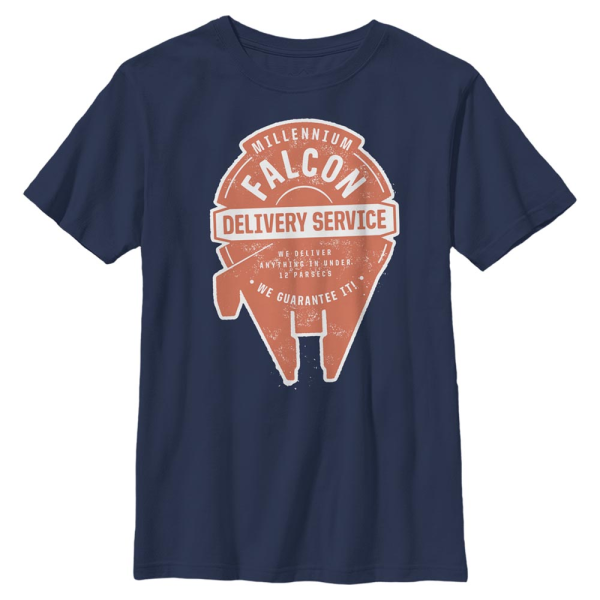Star Wars - Millennium Falcon Falcon Delivery - Kids T-Shirt - Navy - Front