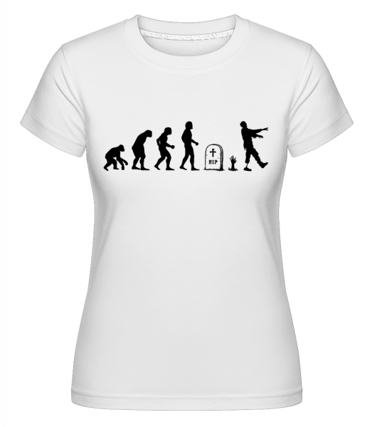 Halloween Evolution -  Shirtinator Women's T-Shirt - White - Vorn
