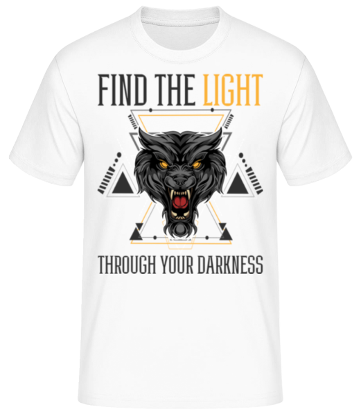 The Light Through Your Darkness - Men's Basic T-Shirt - White - Front