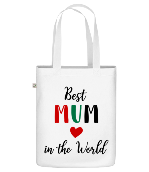 Best Mum In The World - Organic tote bag - White - Front