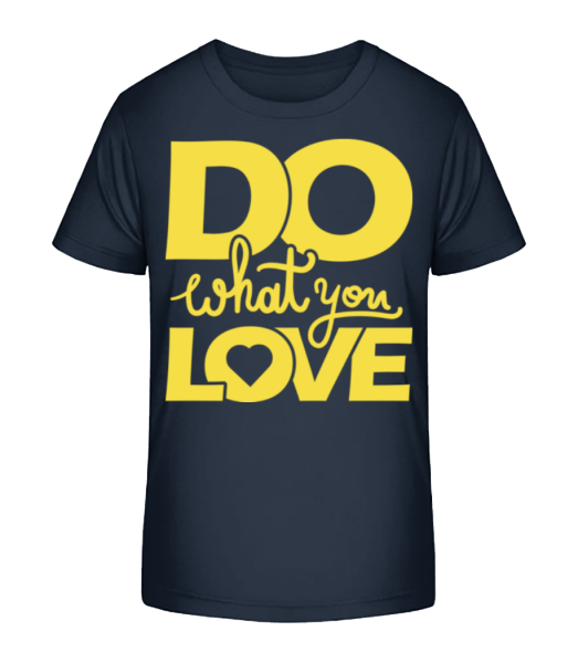 Do What You Love - Kid's Bio T-Shirt Stanley Stella - Navy - Front