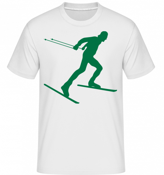 Skier -  Shirtinator Men's T-Shirt - White - Vorn