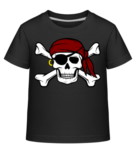 Pirate Skull - Kid's Shirtinator T-Shirt - Black - Front